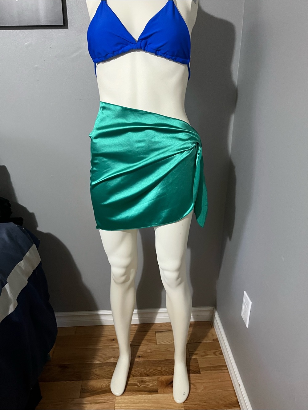Silky Emerald Green swimsuit cover up